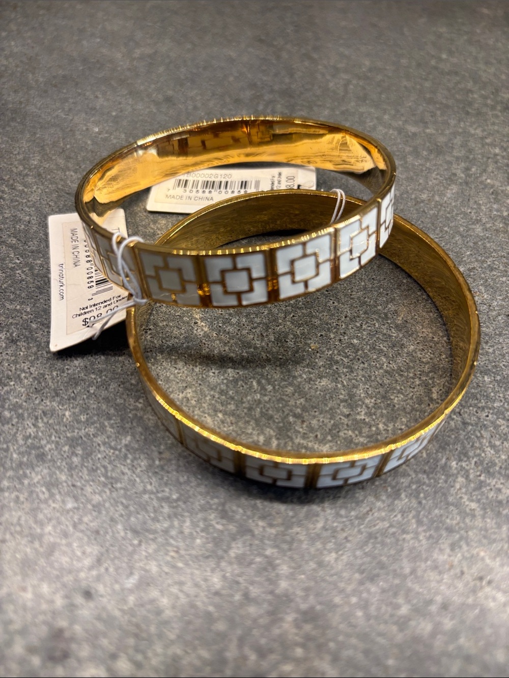 Trina Turk Gold Metal Bangle Bracelet Set
NWT